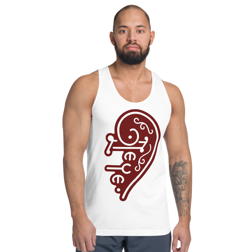 TEYE™ Guitars Official UniSex Tank Top (Black w/RED LOGO)