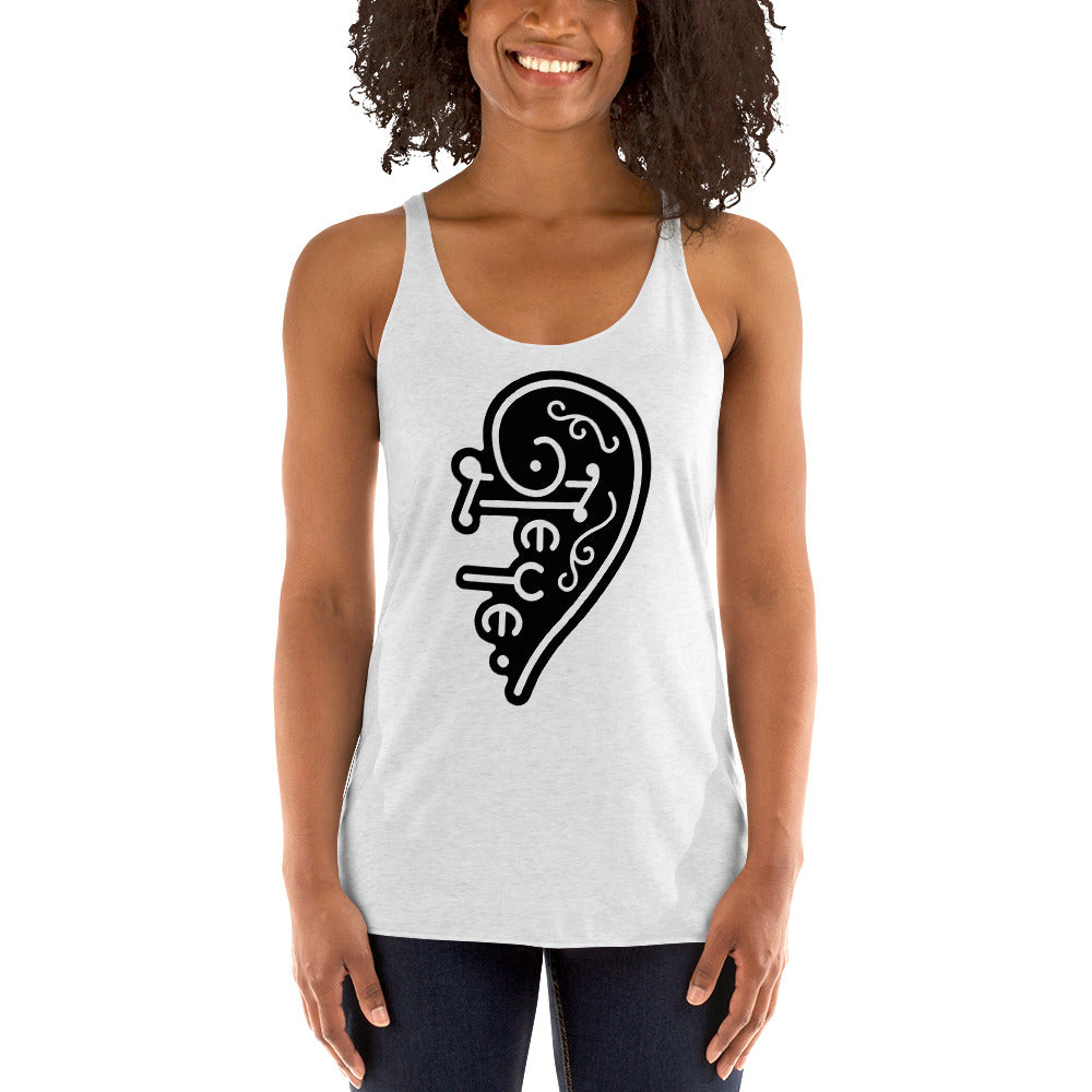 TEYE™ Guitars Official Women's Racerback Tank (WHITE)