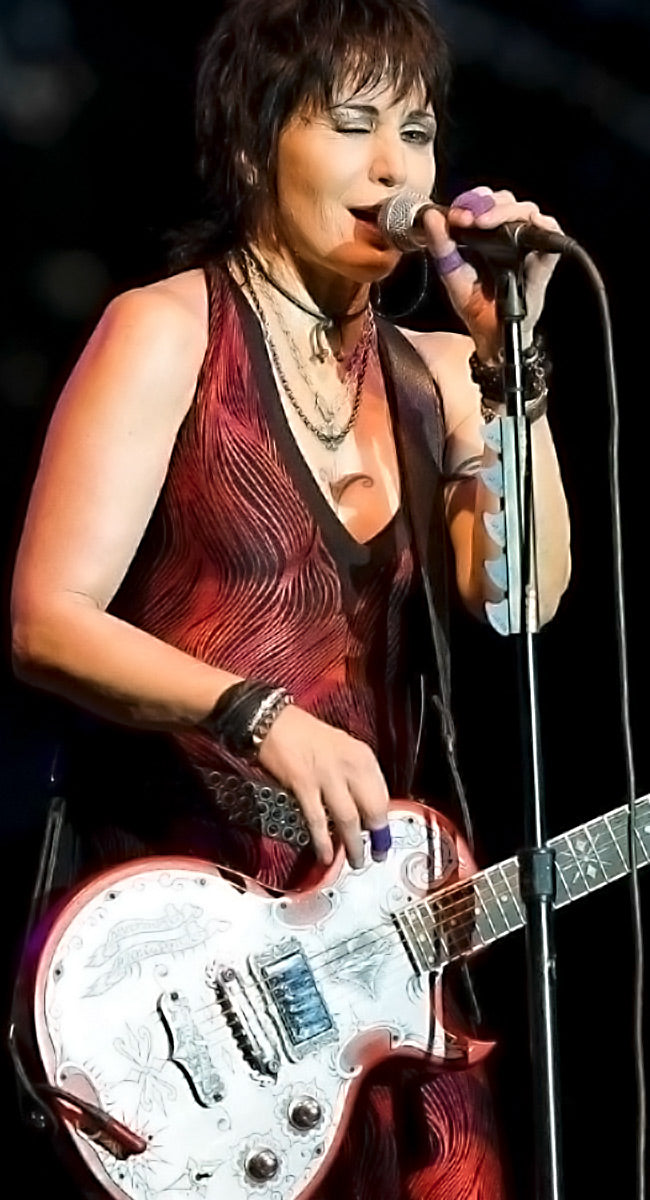 Joan Jett Playing a TEYE Guitar