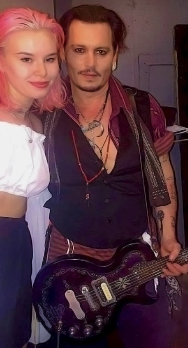 JOHNNY DEPP Playing a TEYE Guitar